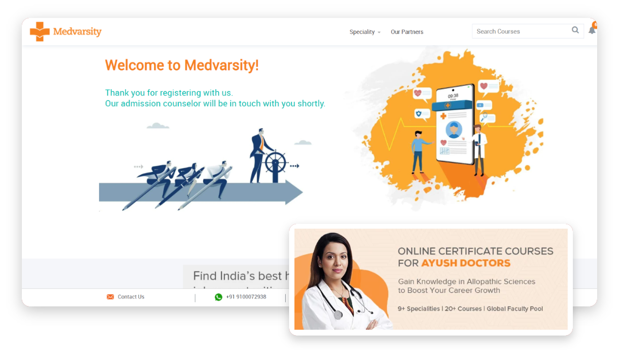 Medvarsity | Online Learning Web App | Case Study